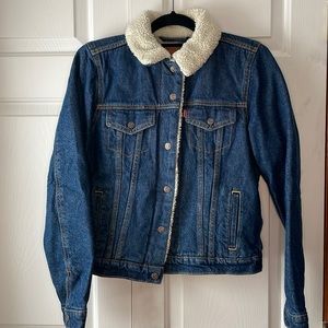 Levi’s Faux Shearling Lined Denim Trucker Jacket